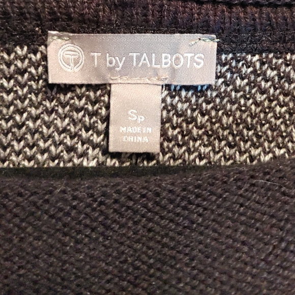 T By Talbots Buffalo Plaid Crew Neck Tunic Sweater Size PS Oversized NWT Cotton - Picture 6 of 12